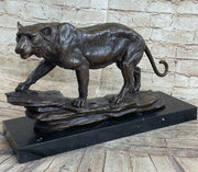 Antoine Louis Barye Antique Reproduction Tiger Bronze Hot Cast Sculpture Figure