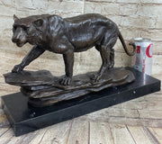 Antoine Louis Barye Antique Reproduction Tiger Bronze Hot Cast Sculpture Figure