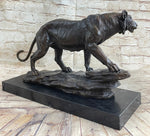 Antoine Louis Barye Antique Reproduction Tiger Bronze Hot Cast Sculpture Figure