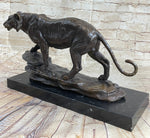 Antoine Louis Barye Antique Reproduction Tiger Bronze Hot Cast Sculpture Figure