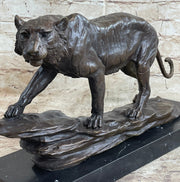 Antoine Louis Barye Antique Reproduction Tiger Bronze Hot Cast Sculpture Figure