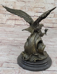 Load image into Gallery viewer, BRONZE Eagle Hawk Falcon Osprey Garden Park Zoo Statue Sculpture Figure
