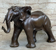 Happy Lucky Elephant Bronze Statue Figure by Barye Sculpture Hot Cast Art Decor