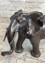 Happy Lucky Elephant Bronze Statue Figure by Barye Sculpture Hot Cast Art Decor