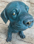 Load image into Gallery viewer, Bobble Head Style Labrador Retriever Puppy Dog Bronze Metal Figure Statue Art
