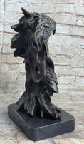 Load image into Gallery viewer, Signed Original Milo American Eagle On A Tree Branch Marble Bronze Sculpture Art
