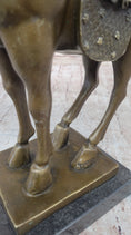 Load image into Gallery viewer, Tang Dynasty Horse Bronze Sculpture Mantle Marble Base Statue Hot Cast Figurine 14" x 12"
