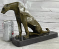 Load image into Gallery viewer, Henry Moore Modern Art Abstract Jaguar Panther Cougar Lion Bronze Sculpture Sale
