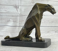 Load image into Gallery viewer, Henry Moore Modern Art Abstract Jaguar Panther Cougar Lion Bronze Sculpture Sale
