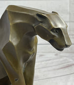 Henry Moore Modern Art Abstract Jaguar Panther Cougar Lion Bronze Sculpture Sale