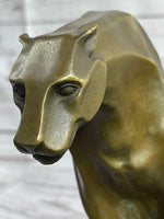 Henry Moore Modern Art Abstract Jaguar Panther Cougar Lion Bronze Sculpture Sale