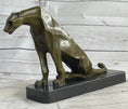 Load image into Gallery viewer, Henry Moore Modern Art Abstract Jaguar Panther Cougar Lion Bronze Sculpture Sale

