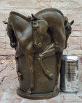 Load image into Gallery viewer, Trophy Horse Centerpiece Hot Cast by Lost Wax Horse Vase Bronze Sculpture Figure
