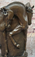 Load image into Gallery viewer, Trophy Horse Centerpiece Hot Cast by Lost Wax Horse Vase Bronze Sculpture Figure
