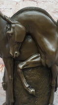 Load image into Gallery viewer, Trophy Horse Centerpiece Hot Cast by Lost Wax Horse Vase Bronze Sculpture Figure
