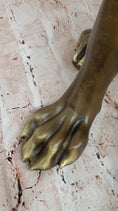 Load image into Gallery viewer, Lifelike Bronze Dog Statue – Realistic Sitting Dog Sculpture for Home or Garden Decor
