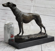 Greyhound Dog Whippet Bronze Statue Sculpture Figure Marble Base by Fremiet 13