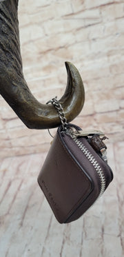 Bull Steer Buffalo Cow Cattle Bronze Metal Wall Mounted Head Original Signed Art