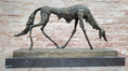 Load image into Gallery viewer, Abstract Surrealist Bronze Dog Sculpture Statue on Marble Base
