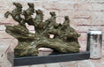 Load image into Gallery viewer, Eight Galloping Horses Bronze Sculpture on Marble Base Signed M. Lopez
