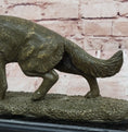 Load image into Gallery viewer, Bronze German Shepherd Statue – Guard Dog Sculpture Decor
