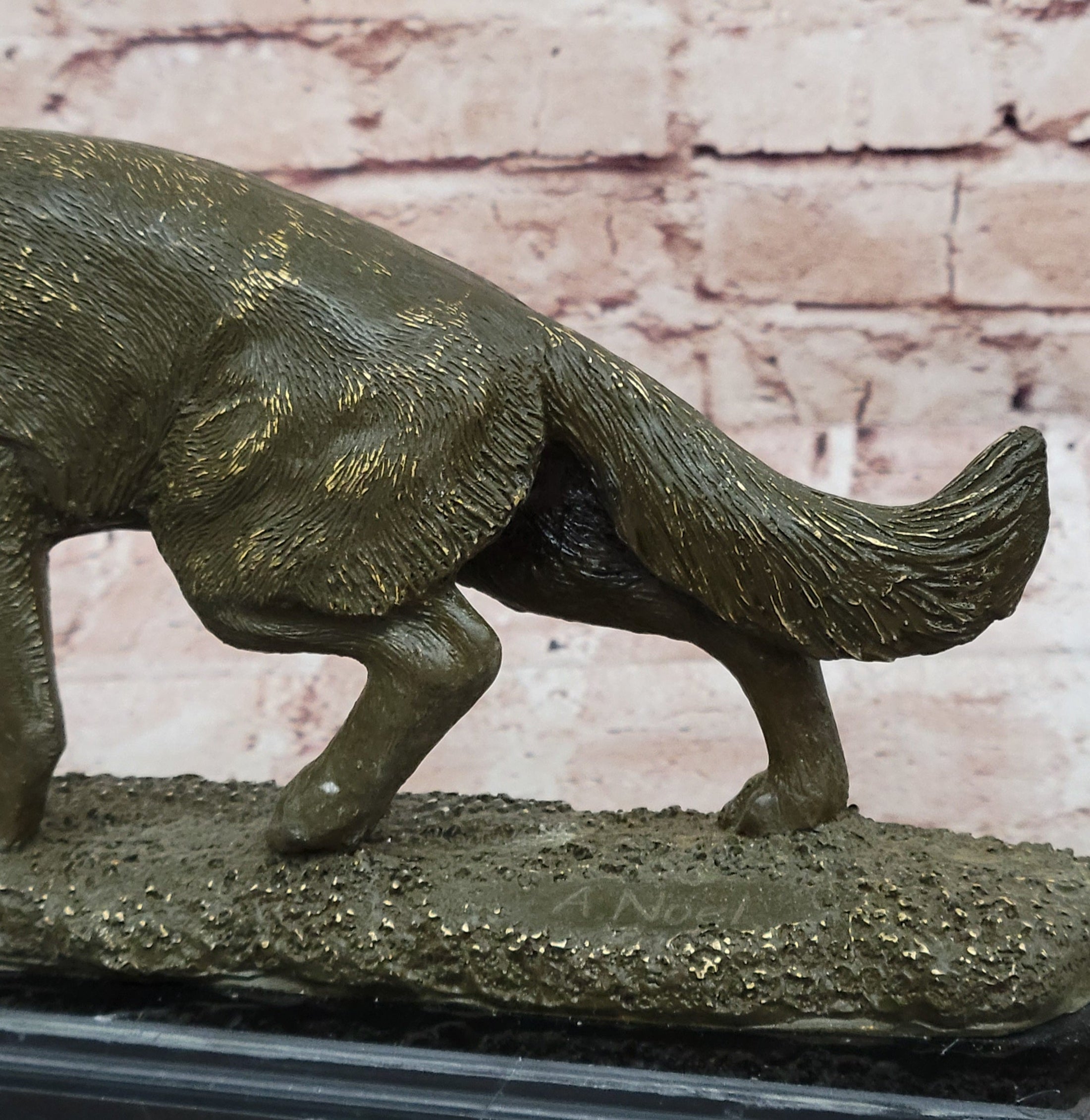 Bronze German Shepherd Statue – Guard Dog Sculpture Decor