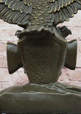 Load image into Gallery viewer, Bronze Eagle and Handshake Statue – Patriotic American Unity Sculpture
