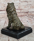 Load image into Gallery viewer, Bronze Collie Dog Statue – Loyal Companion Figurine

