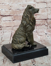 Bronze Collie Dog Statue – Loyal Companion Figurine