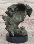 Load image into Gallery viewer, Bronze Labrador Retriever Dog Head Sculpture - Signed Original Art
