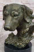 Load image into Gallery viewer, Bronze Labrador Retriever Dog Head Sculpture - Signed Original Art
