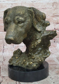 Load image into Gallery viewer, Bronze Labrador Retriever Dog Head Sculpture - Signed Original Art
