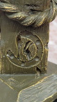 Load image into Gallery viewer, Bronze Horse Head Bust with Rope – Western Equestrian Sculpture
