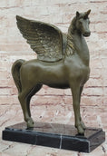 Load image into Gallery viewer, Bronze Pegasus Unicorn Statue – Mythical Winged Horse Sculpture
