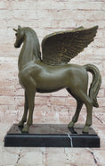 Load image into Gallery viewer, Bronze Pegasus Unicorn Statue – Mythical Winged Horse Sculpture
