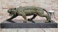 Load image into Gallery viewer, Roaring Bronze Tiger Sculpture on Marble Base – Wildlife Art 
