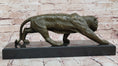 Load image into Gallery viewer, Roaring Bronze Tiger Sculpture on Marble Base – Wildlife Art 
