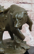 Load image into Gallery viewer, Bull and Bear Bronze Sculpture – Wall Street Market Duel Statue
