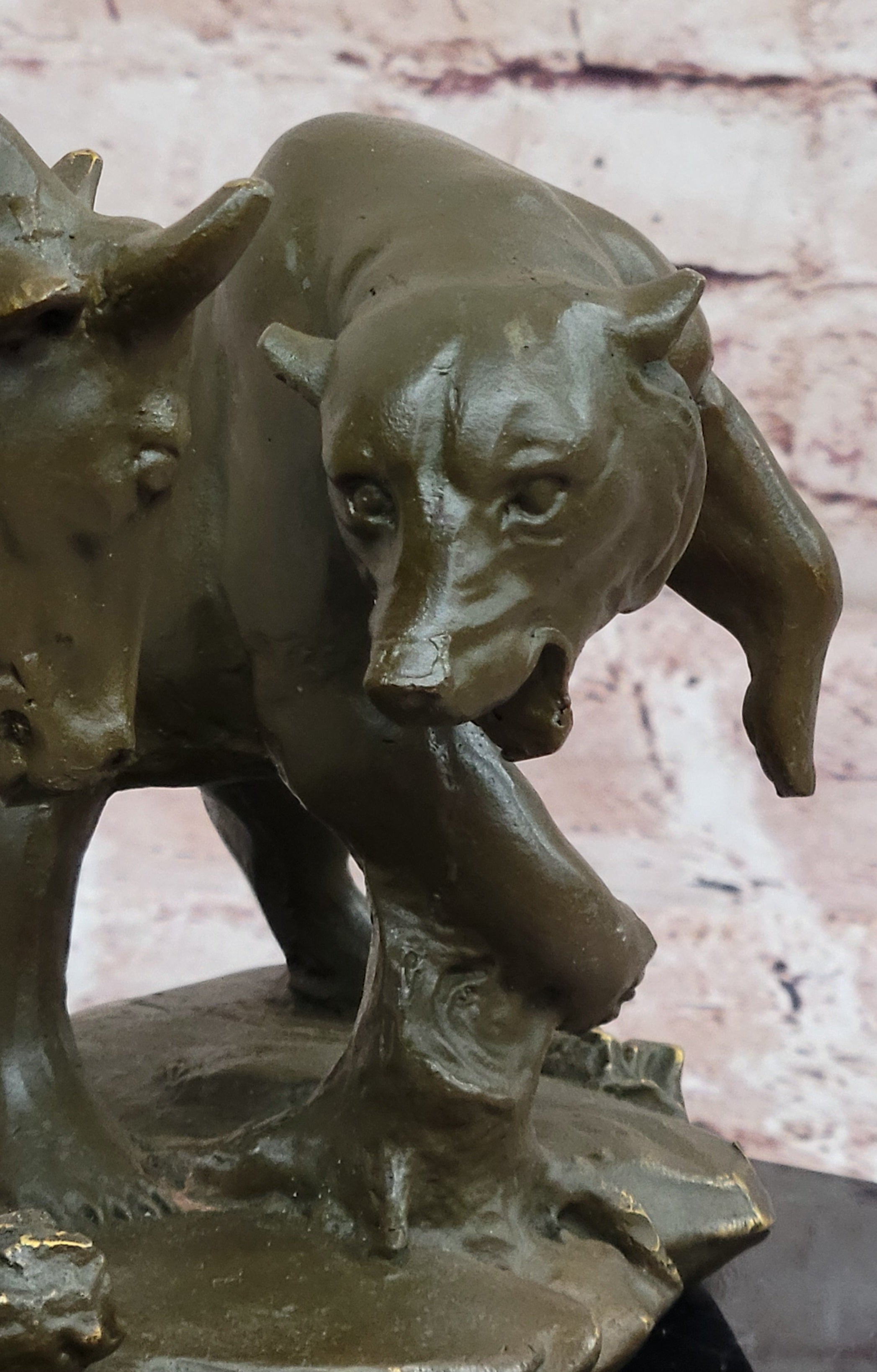 Bull and Bear Bronze Sculpture – Wall Street Market Duel Statue