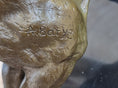Load image into Gallery viewer, Bronze Sculpture Angry Hungry Male Lion Marble Base Figurine Art Deco Figure
