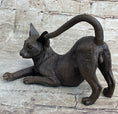 Load image into Gallery viewer, Signed Original Siamese cat Bronze Sculpture Figurine Figure Home Decor Hot CAST
