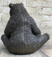 Mama Bear with Cubs Family of Bears Bronze Metal Figurine Sculpture Signed Art