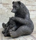 Load image into Gallery viewer, Mama Bear with Cubs Family of Bears Bronze Metal Figurine Sculpture Signed Art

