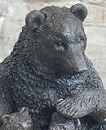 Load image into Gallery viewer, Mama Bear with Cubs Family of Bears Bronze Metal Figurine Sculpture Signed Art
