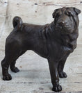 Load image into Gallery viewer, Hot Cast Bronze Shar Pei Dog Sculpture Statue Figurine Original Art
