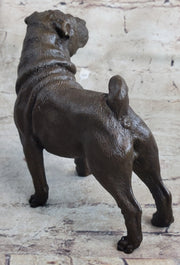 Hot Cast Bronze Shar Pei Dog Sculpture Statue Figurine Original Art