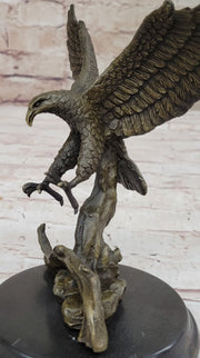 Antoine Barye Flying American Bald Eagle Art Deco Bronze Sculpture Statue Figurine