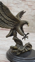 Load image into Gallery viewer, Antoine Barye Flying American Bald Eagle Art Deco Bronze Sculpture Statue Figurine

