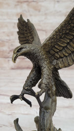 Antoine Barye Flying American Bald Eagle Art Deco Bronze Sculpture Statue Figurine