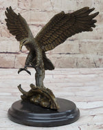 Antoine Barye Flying American Bald Eagle Art Deco Bronze Sculpture Statue Figurine